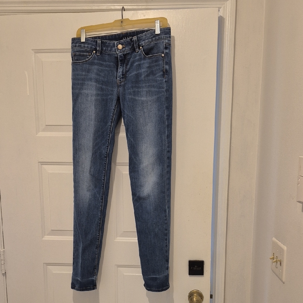 White House Black Market Blue Skinny Jeans